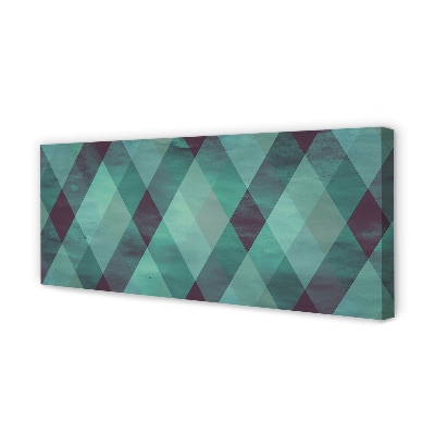 Pintura em tela Padrão de diamante geométrico