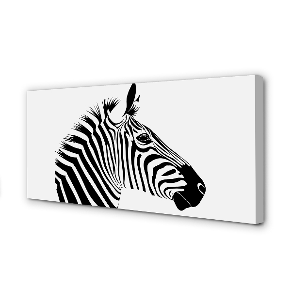 Pintura em tela Ilustração de zebra