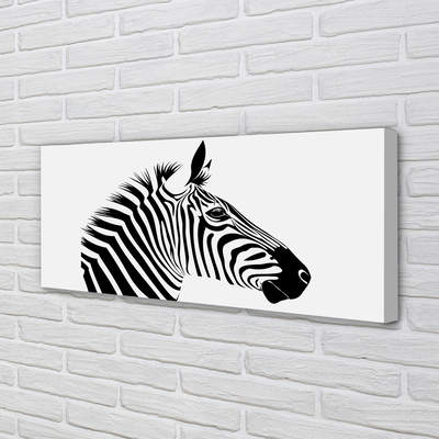 Pintura em tela Ilustração de zebra
