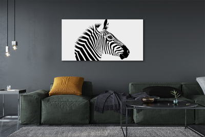 Pintura em tela Ilustração de zebra