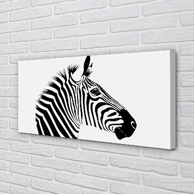 Pintura em tela Ilustração de zebra