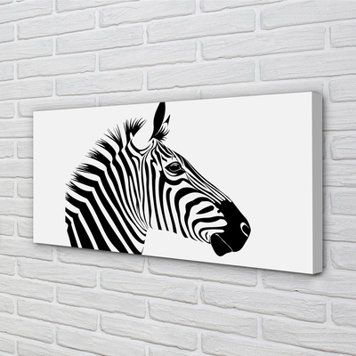 Pintura em tela Ilustração de zebra