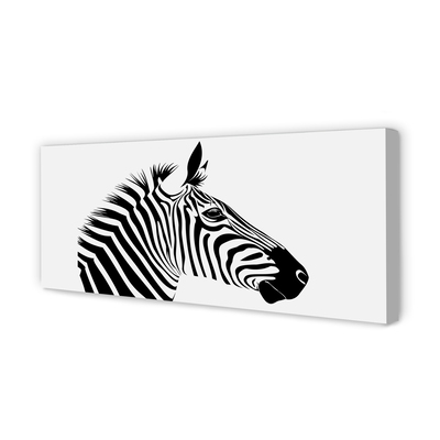 Pintura em tela Ilustração de zebra