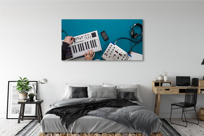 Quadro em tela Fones de ouvido para console de DJ