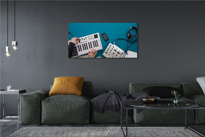 Quadro em tela Fones de ouvido para console de DJ