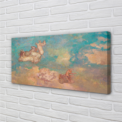 Quadro em tela A Carruagem de Apolo - Odilon Redon