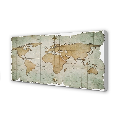 Pintura em tela Mapa