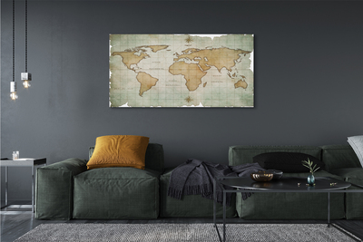 Pintura em tela Mapa