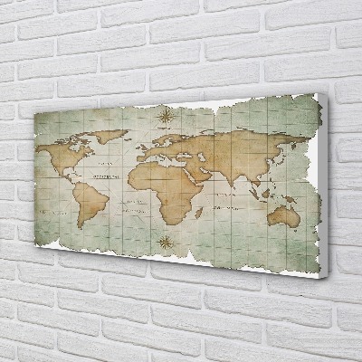 Pintura em tela Mapa