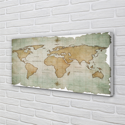 Pintura em tela Mapa