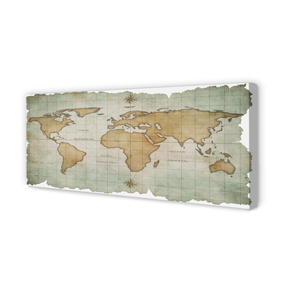 Pintura em tela Mapa