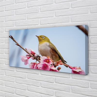 Pintura em tela Um pássaro em um galho
