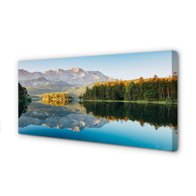 Pintura em tela Alemanha Montanhas Lago Floresta