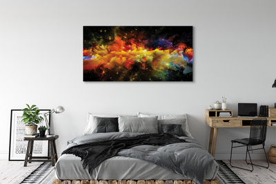 Quadro em tela Padrões fractais amarelos