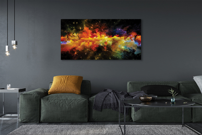 Quadro em tela Padrões fractais amarelos