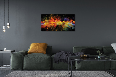 Quadro em tela Padrões fractais amarelos