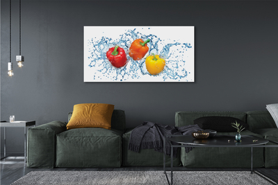 Quadro em tela Pimentas na água