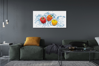 Quadro em tela Pimentas na água