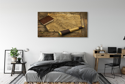 Quadro em tela Caderno de mapas antigo