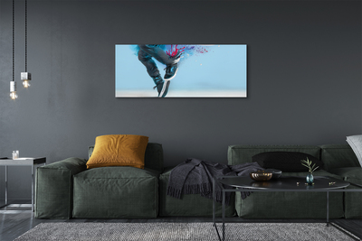 Pintura em tela Manchas coloridas nas pernas