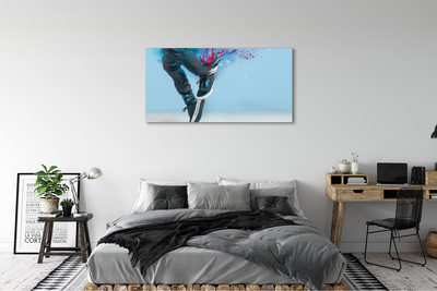 Pintura em tela Manchas coloridas nas pernas