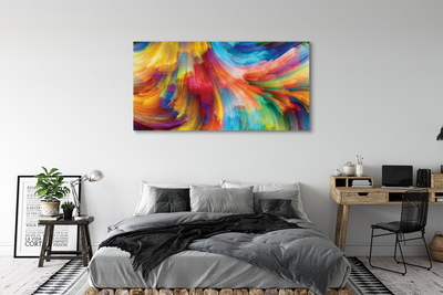 Pintura em tela Fractais listrados irregulares coloridos