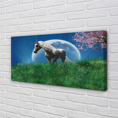 Quadro em tela Lua Unicórnio de Campo