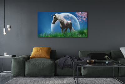 Quadro em tela Lua Unicórnio de Campo