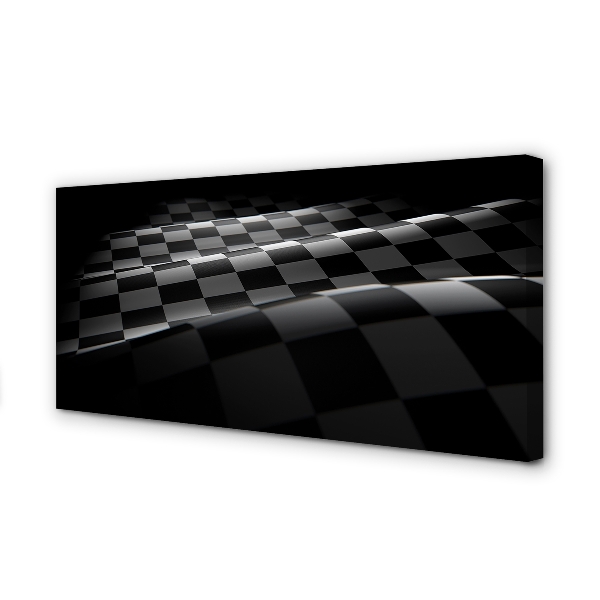 Quadro em tela Bandeira quadriculada