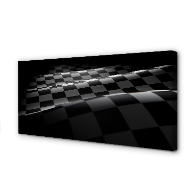 Quadro em tela Bandeira quadriculada