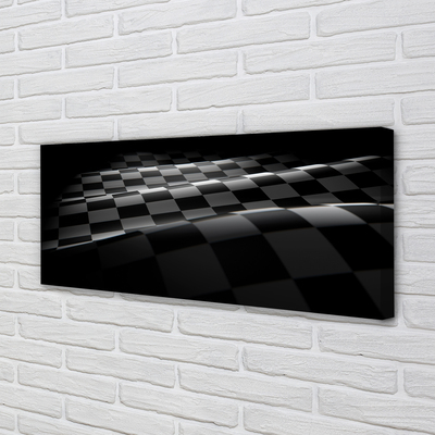 Quadro em tela Bandeira quadriculada