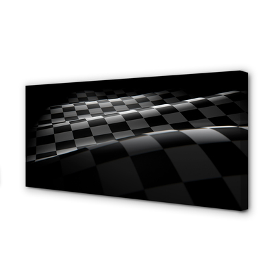 Quadro em tela Bandeira quadriculada