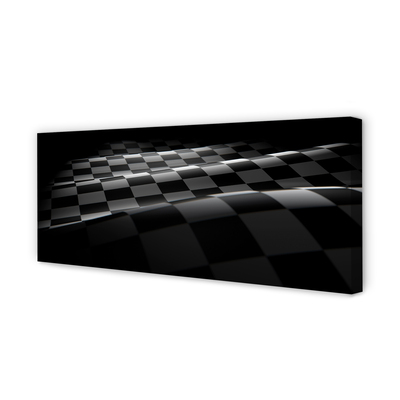 Quadro em tela Bandeira quadriculada