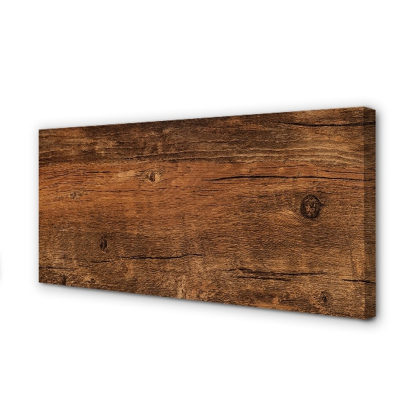 Quadro em tela Grãos e nós da madeira