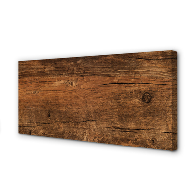 Quadro em tela Grãos e nós da madeira