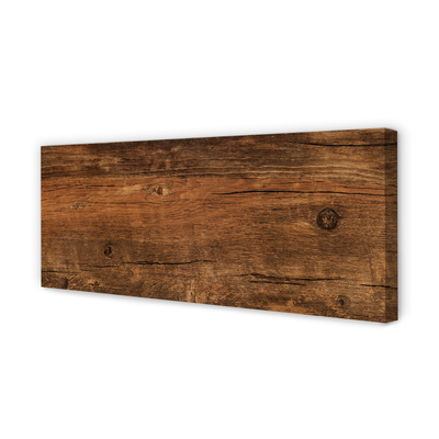 Quadro em tela Grãos e nós da madeira