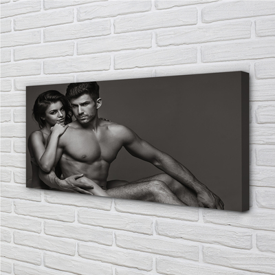 Quadro em tela Mulher homem