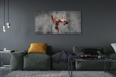 Pintura em tela Mulher dançando de cabelo comprido