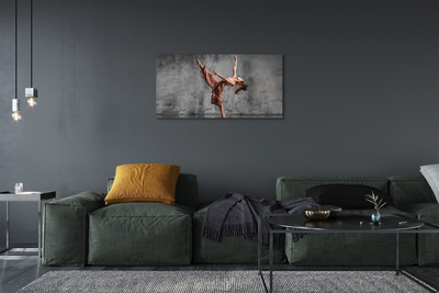 Pintura em tela Mulher dançando de cabelo comprido