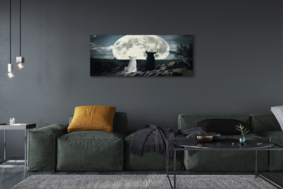 Quadro em tela Floresta lunar dos lobos