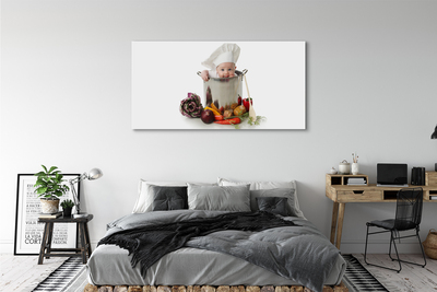 Pintura em tela Pote de colher para bebê