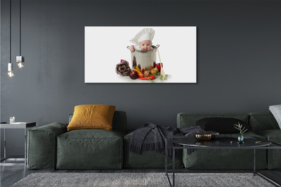 Pintura em tela Pote de colher para bebê