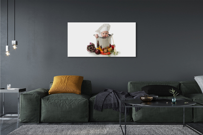 Pintura em tela Pote de colher para bebê