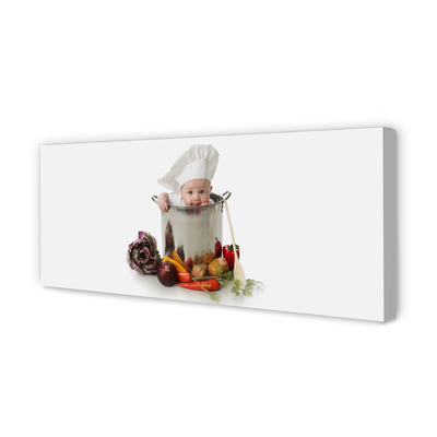 Pintura em tela Pote de colher para bebê