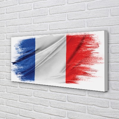 Pintura em tela Bandeira da França