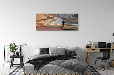 Pintura em tela Escadas 3D