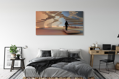 Pintura em tela Escadas 3D