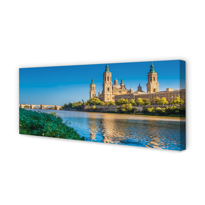 Quadro em tela Rio Catedral da Espanha