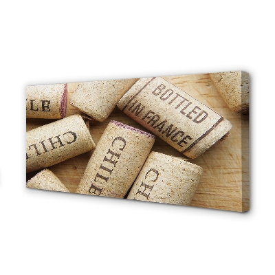 Pintura em tela Rolhas de garrafas de vinho