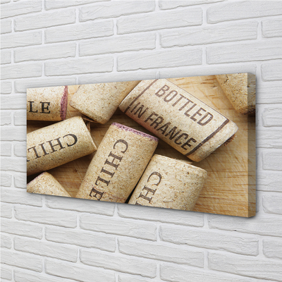 Pintura em tela Rolhas de garrafas de vinho